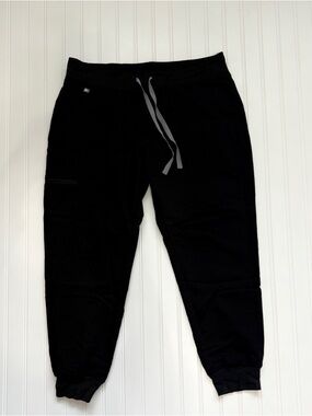 FIGS Black Drawstring Jogger Pants